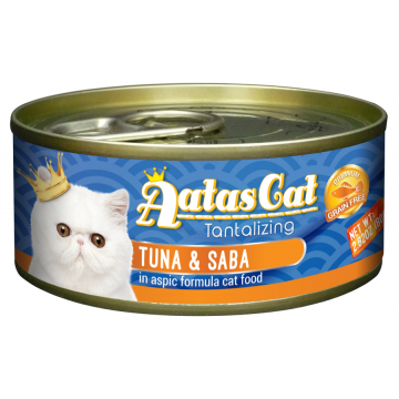 Aatas Cat Tantalizing Tuna & Saba 80g